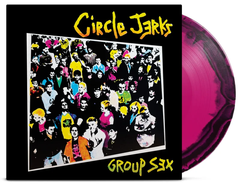 CIRCLE JERKS GROUP SEX LP (40th Anniversary, Black & Pink Vinyl)