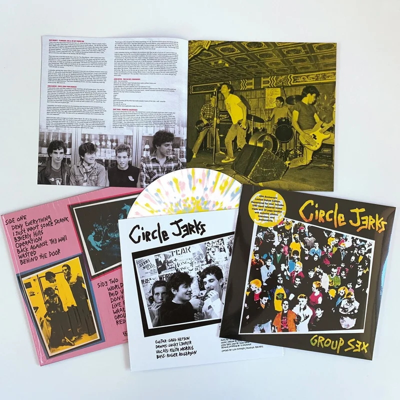 CIRCLE JERKS GROUP SEX  SPLATTER LP (40th anniversary edition w/ fanzine)