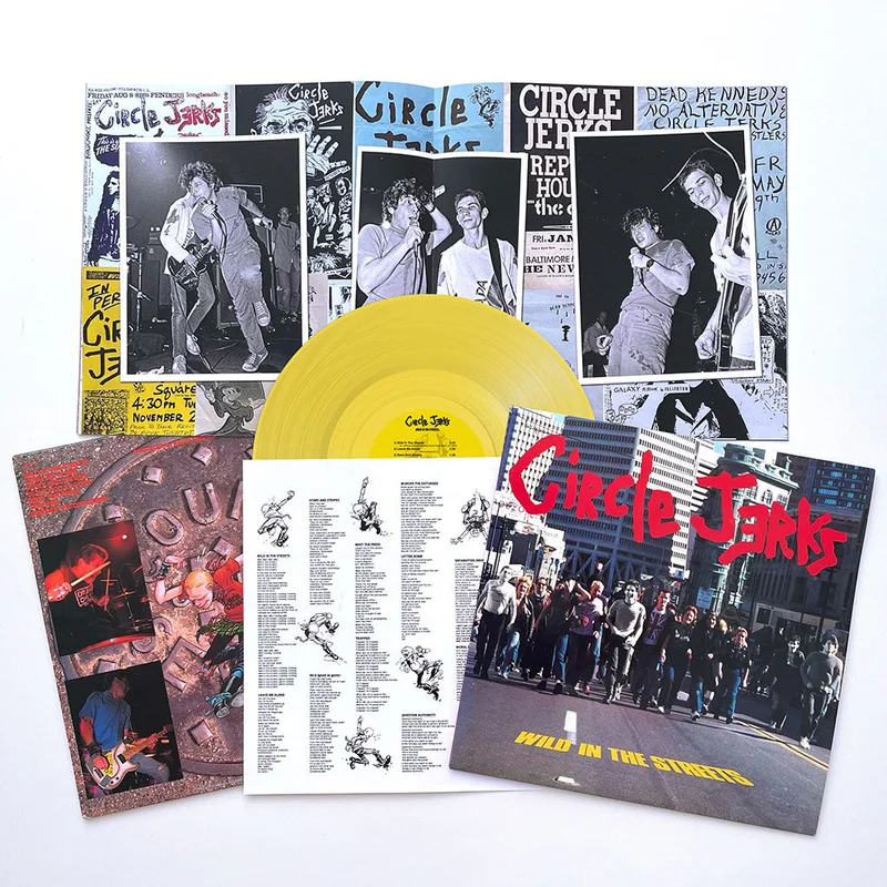 CIRCLE JERKS WILD IN THE STREETS' LP (Deluxe, 40th Anniversary, Yellow Vinyl)