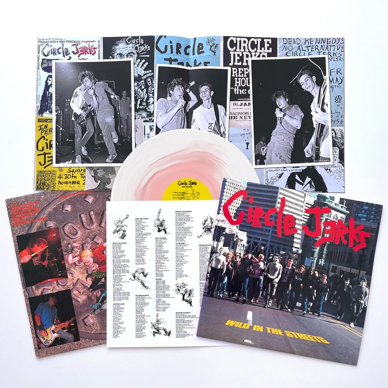 CIRCLE JERKS WILD IN THE STREETS LP (Limited Edition  Only 1000 Made, 40th Anniversary, White & Pink Vinyl)