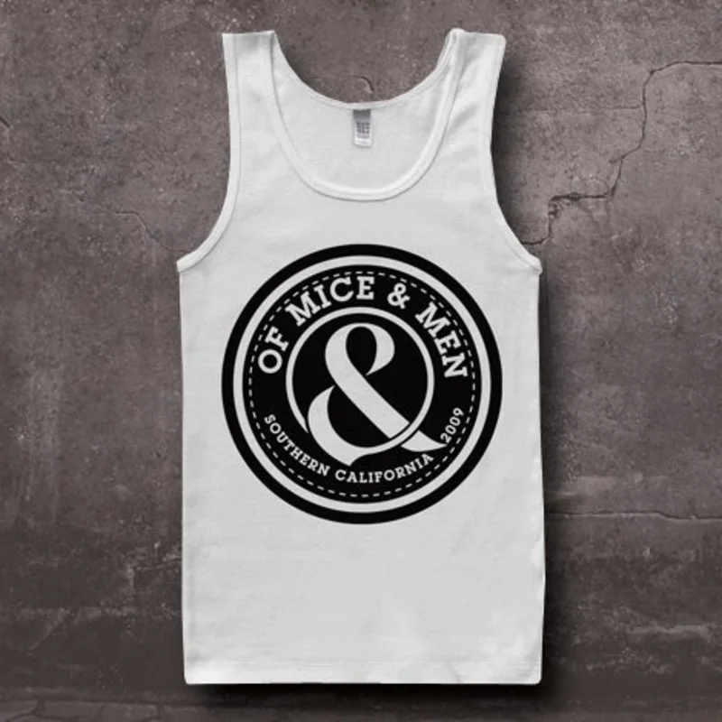 Circle Logo White Tank Top