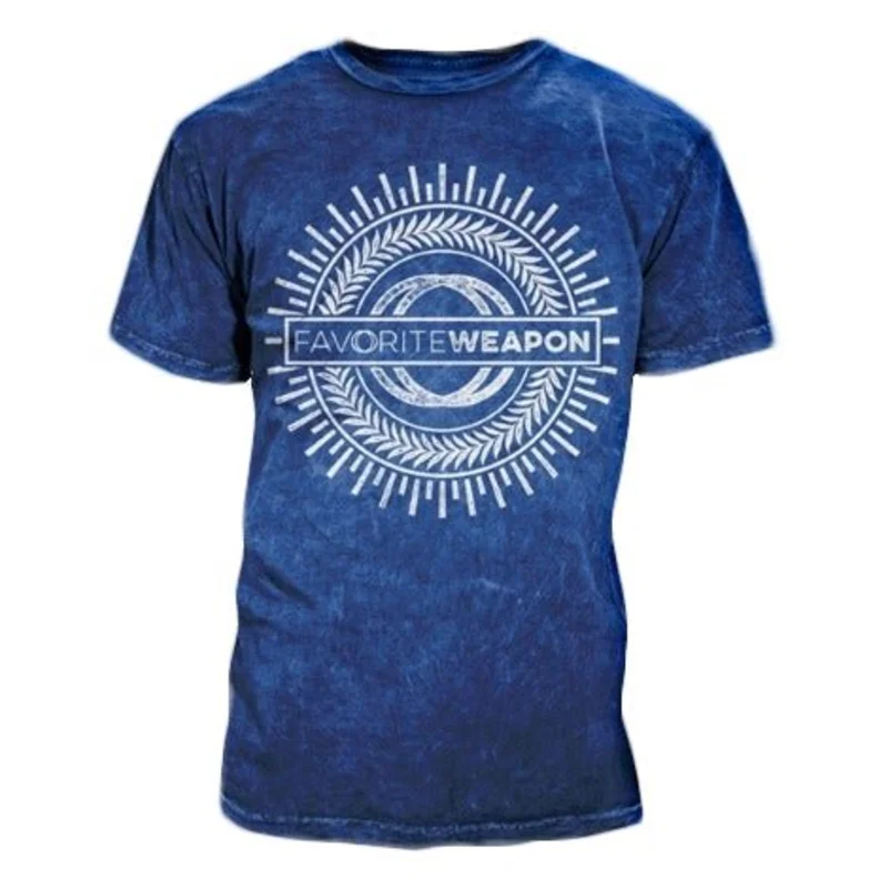Circles Navy Mineral Wash T-Shirt