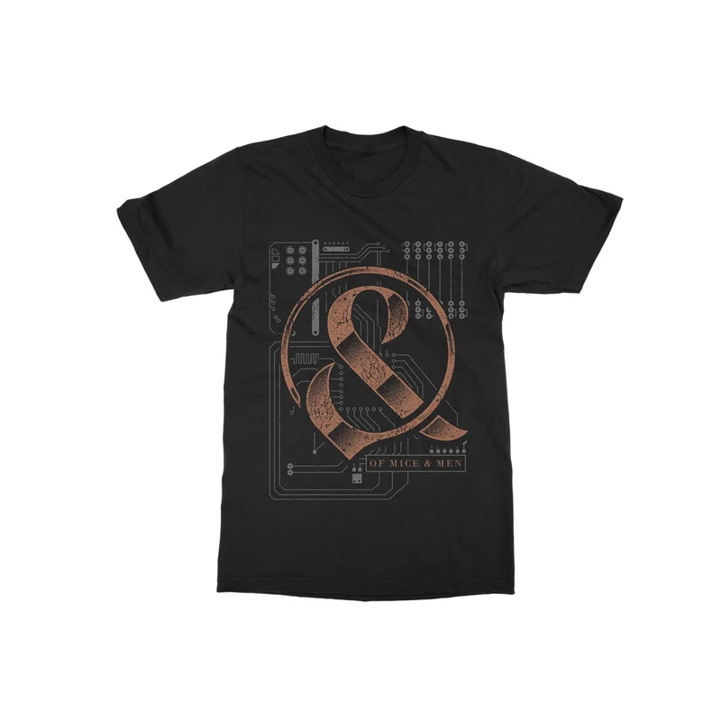 Circuit Board Black T-Shirt