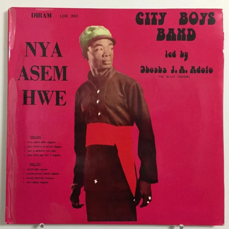 City Boys International Band Led By Obuoba J.A. Adofo - Nya Asem Hwe (LP, Album) (Good Plus (G+))
