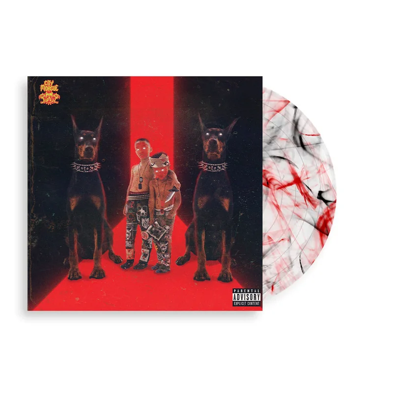 CITY MORGUE VOL. 2 AS GOOD AS DEAD LP (Limited Edition  Only 500 Made, Clear w/ Red & Black Swirl Vinyl)
