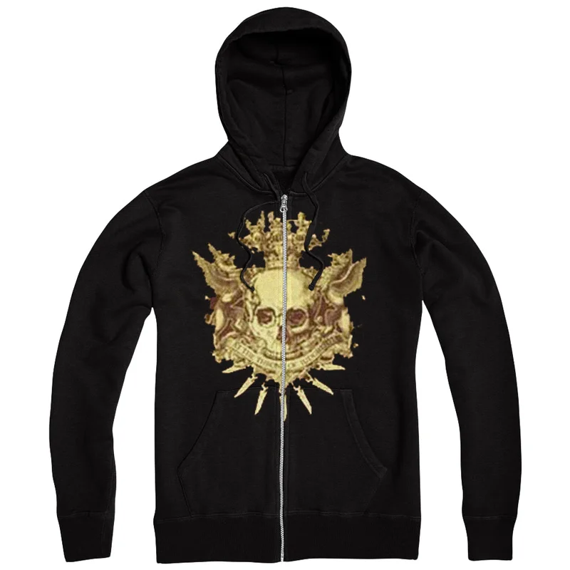 Coat Of Arms Black Zip-Up