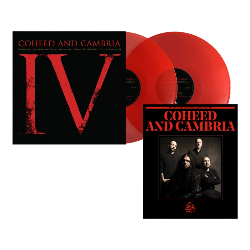 COHEED AND CAMBRIA GOOD APOLLO I'M BURNING STAR IV VOLUME ONE: FROM FEAR THROUGH THE EYES OF MADNESS 2LP (Exclusive, Limited to 1000, Translucent Ruby Vinyl) + SPECIAL COLLECTOR'S EDITION DELUXE MAGAZINE