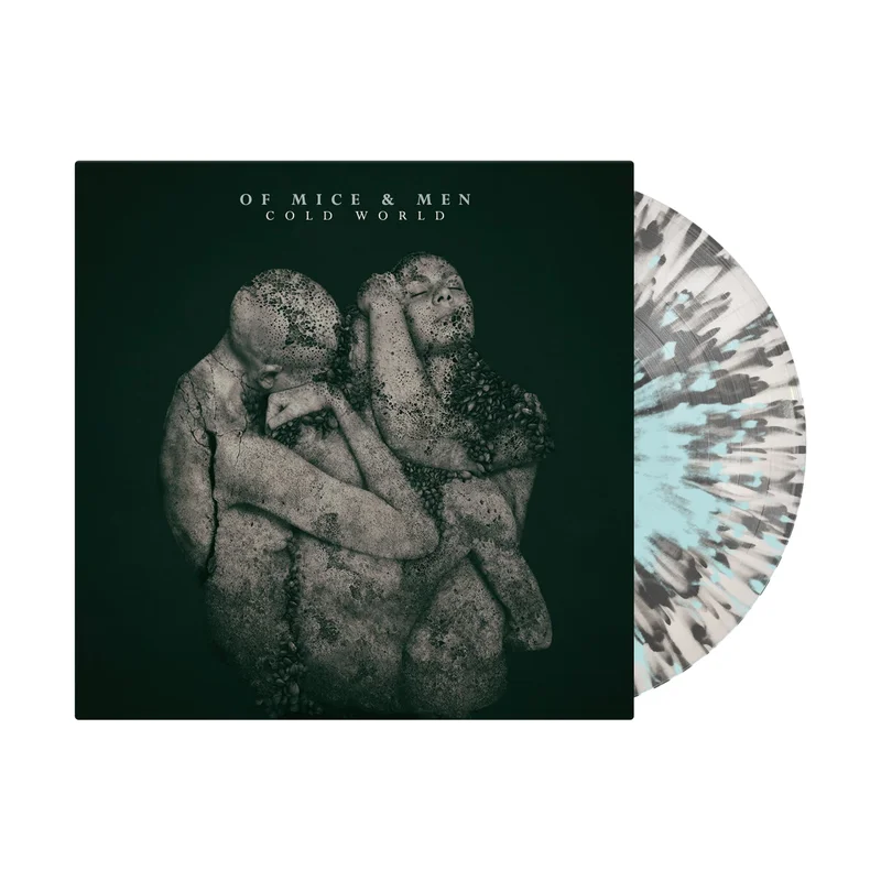 Cold World White W/ Black & Electric Blue Splatter Vinyl LP