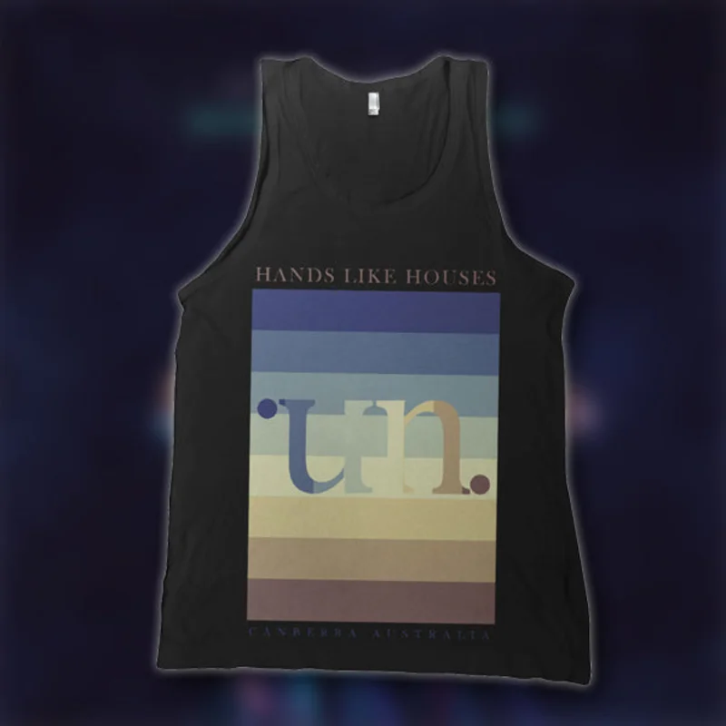 Color Bars Black Tank Top