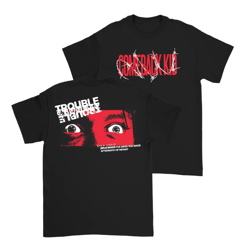 Comeback Kid - TROUBLE T-Shirt Black