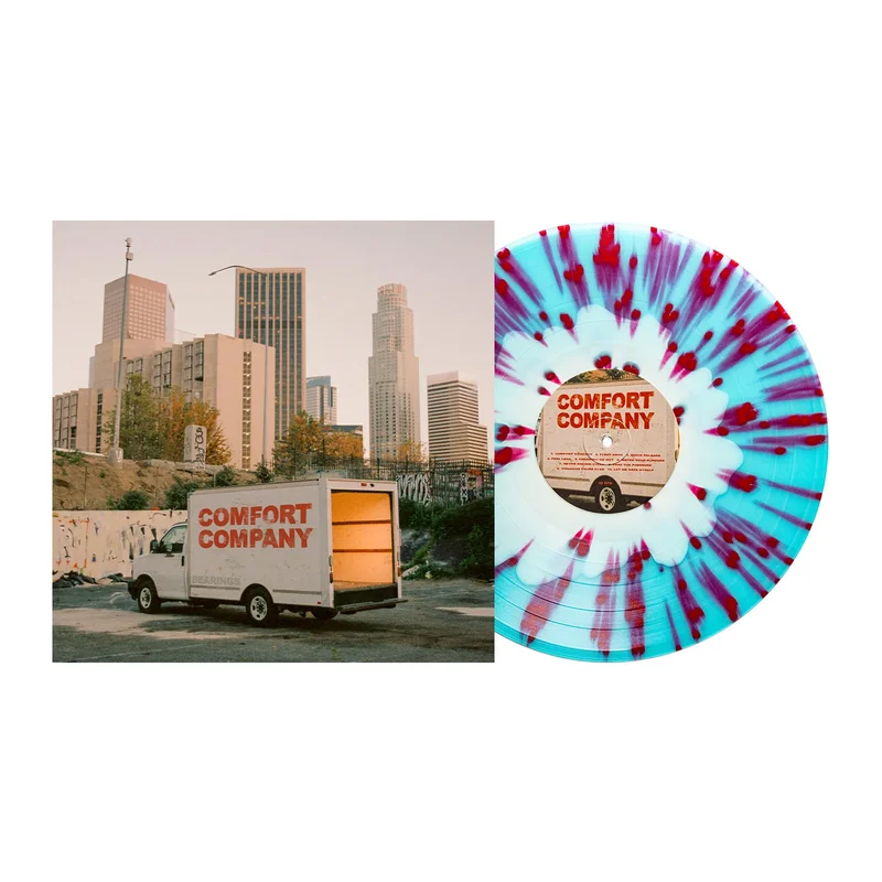 Comfort Company - Bone in Electric Blue w/ Red Splatter LP