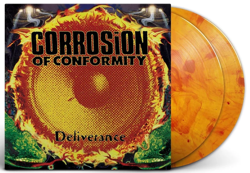 CORROSION OF CONFORMITY DELIVERANCE LIMITED-EDITION RED & ORANGE SPLATTER 2LP  ONLY 500 MADE