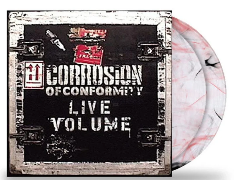 CORROSION OF CONFORMITY LIVE VOLUME 2LP (Limited Edition  Only 150 made, "Clear with Red and Black Smoke" Vinyl)