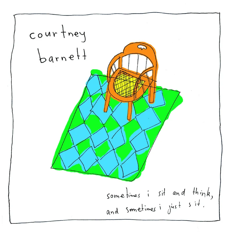 COURTNEY BARNETT 'SOMETIMES I SIT AND THINK, AND SOMETIMES I JUST SIT' LP (Clear w/Red & Yellow Splatter Vinyl)