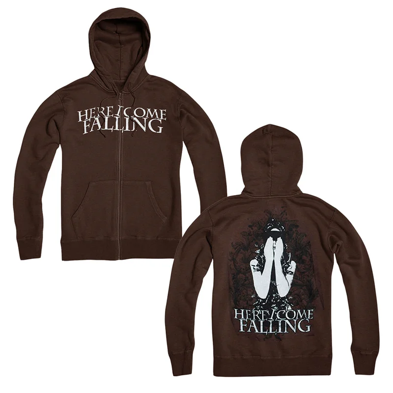 Covered Eyes Brown Zip-Up