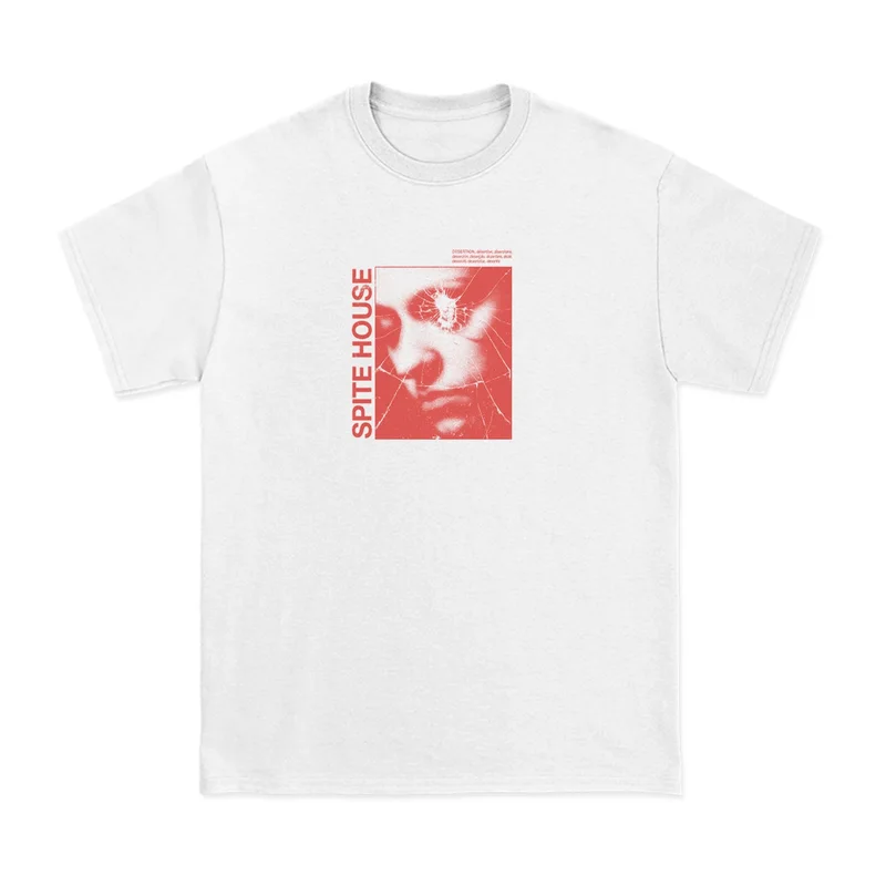 Cracked Photo White - Tee