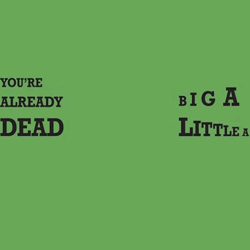 CRASS 'YOU'RE ALREADY DEAD / BIG A LITTLE A' 12 SINGLE (Green Vinyl)