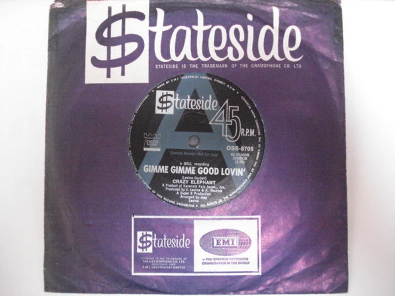 Crazy Elephant - Gimme Gimme Good Lovin' / Dark Part Of My Mind (7", Single, Promo) (Very Good (VG))
