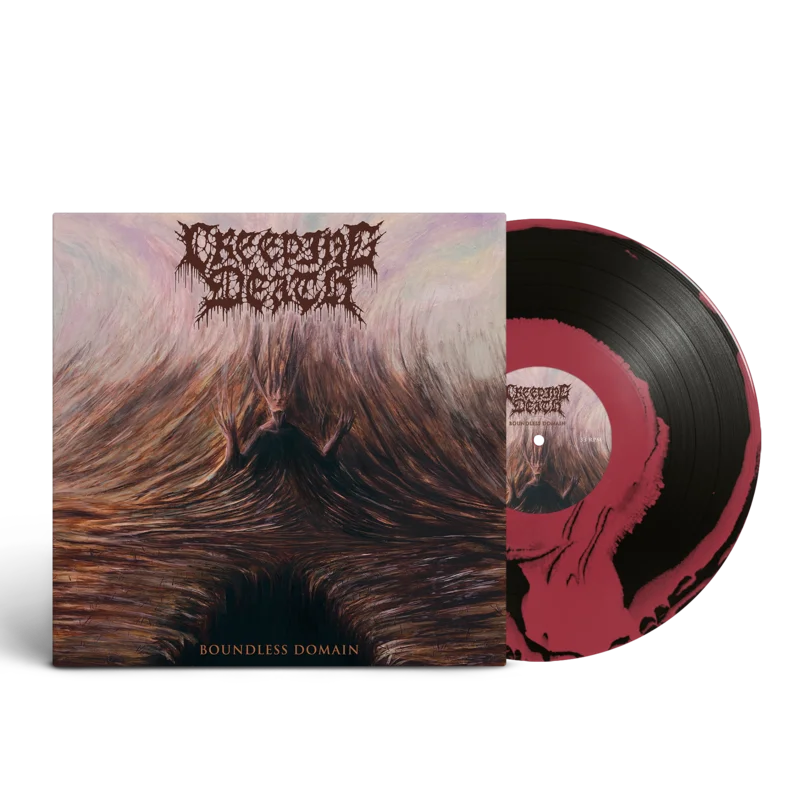 CREEPING DEATH BOUNDLESS DOMAIN  LP (Limited Edition  Only 200 made, Red & Black A Side/B Side Vinyl)