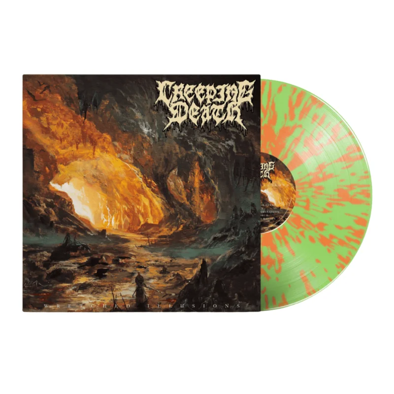 CREEPING DEATH 'WRETCHED ILLUSIONS' LP (Glow In The Dark Splatter Vinyl)