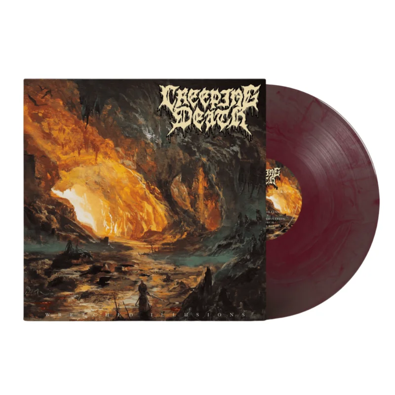 CREEPING DEATH 'WRETCHED ILLUSIONS' LP (Grape Galaxy Vinyl)