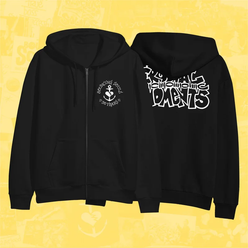 Crucial Moments Black Zip-Up