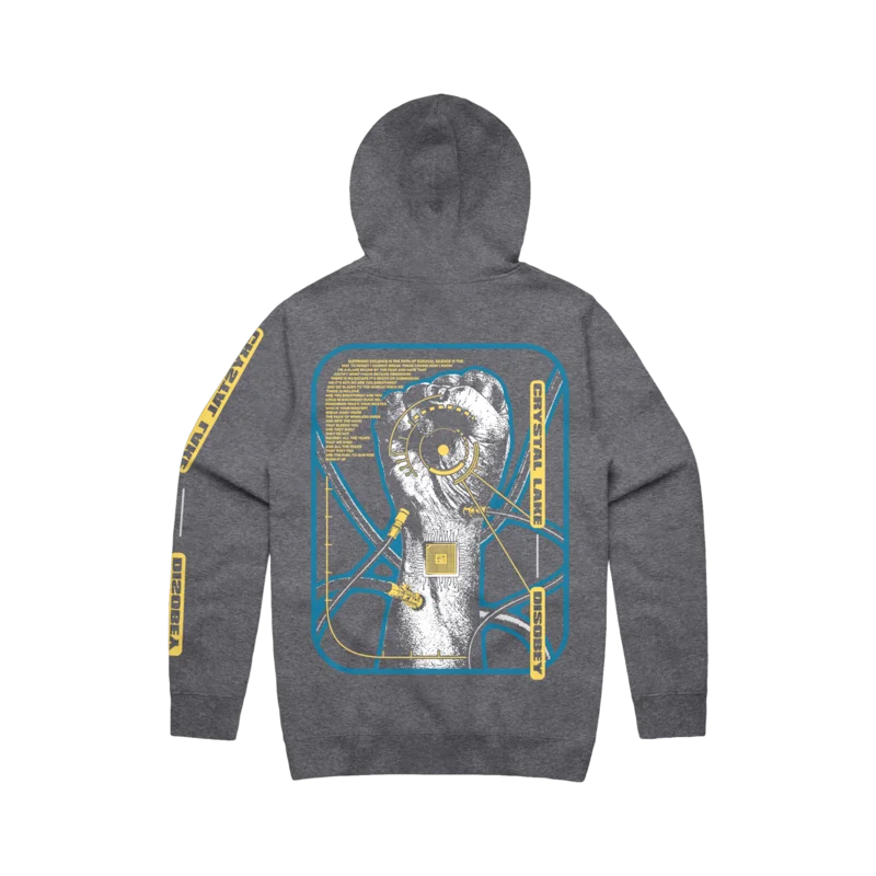 Crystal Lake - Disobey Dark Heather Hoodie