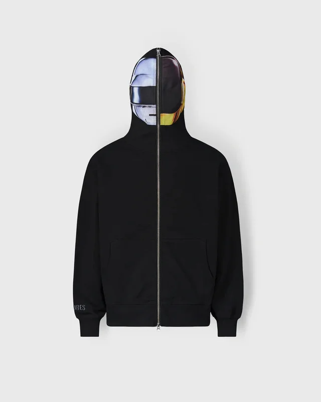 DAFT PUNK x PLEASURES RAM ZIP HOODIE (Black)