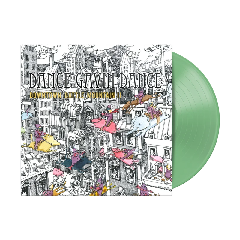 DANCE GAVIN DANCE 'DOWNTOWN BATTLE MOUNTAIN II' LP (Limited Edition  Only 500 Made, Kelly Green Vinyl)