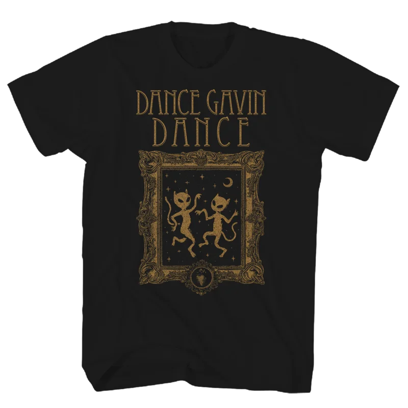 DANCE GAVIN DANCE FRAME BLACK T-SHIRT BLACK
