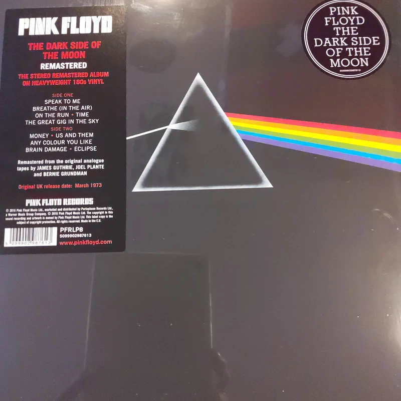 Dark side of the moon vinyl record