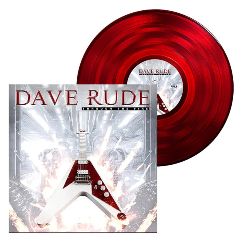 Dave Rude (Tesla) "Through the Fire" Autographed Vinyl Record