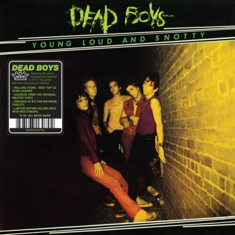 DEAD BOYS 'YOUNG, LOUD AND SNOTTY' LP (Yellow With Red Streaks)