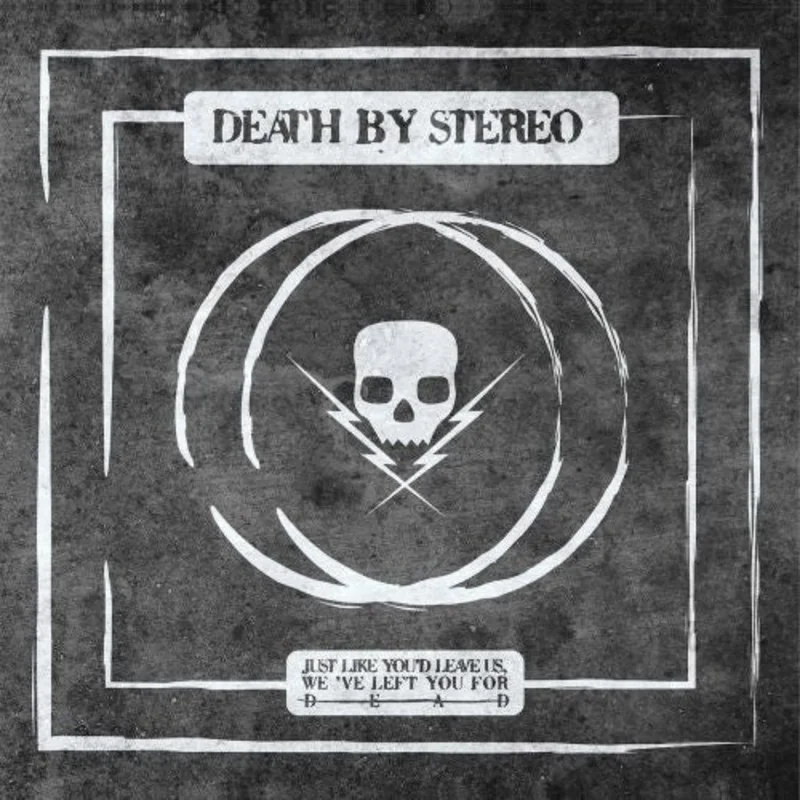 DEATH BY STEREO 'JUST LIKE YOU'D LEAVE US, WE'VE LEFT YOU FOR' 12" EP (Import, Yellow & Black Splatter Vinyl)