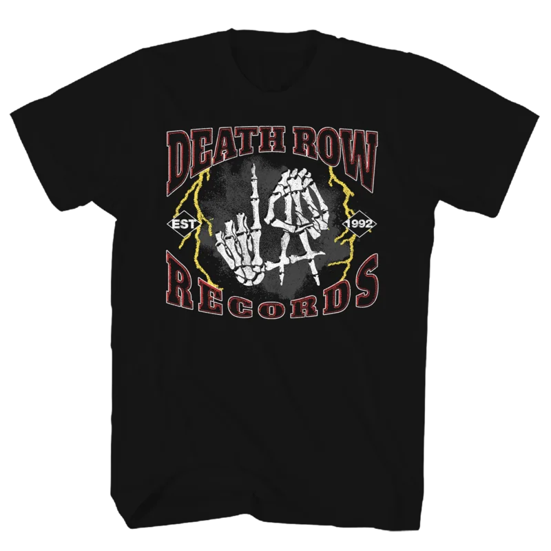 DEATH ROW RECORDS DEATH ROW LA BLACK T-SHIRT/S BLACK