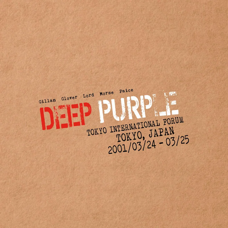 DEEP PURPLE 'LIVE IN TOKYO 2001' 4LP (Limited Edition, Red & Clear 'Flag of Japan' Vinyl)