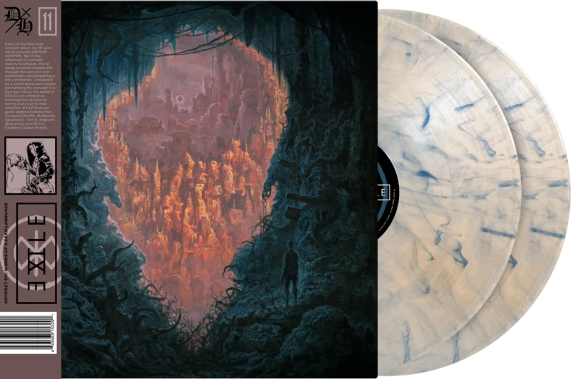 DEMON HUNTER EXILE LIMITED-EDITION DYSTOPIAN FOG 2LP  ONLY 500 MADE