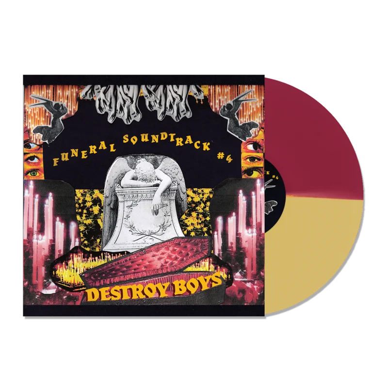 DESTROY BOYS FUNERAL SOUNDTRACK #4 LP (Limited Edition  Only 500 Made, Red & Gold Split Vinyl)