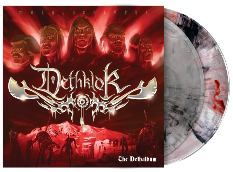DETHKLOK THE DETHALBUM EXPANDED EDITION 2LP (Clear w/ Red & Black Smoke [A/B] Clear w/ Silver & Black Smoke [C/D] Vinyl)