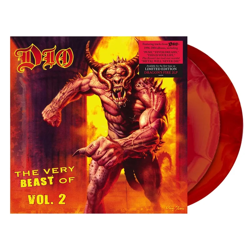 DIO 'THE VERY BEAST OF DIO, VOL. 2' 2LP (Dragons Fire Vinyl)