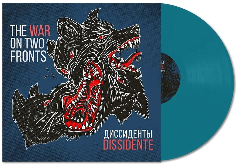 DISSIDENTE THE WAR ON TWO FRONTS LP (Limited Edition  Only 100 Made, Transparent Sea Blue Vinyl)