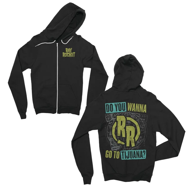 Do You Wanna? Black Zip-Up
