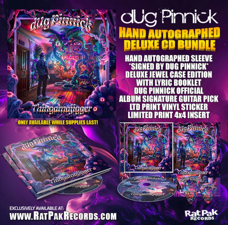 Doug Pinnick (King's X) "Thingamajigger" Hand Autographed CD Bundle