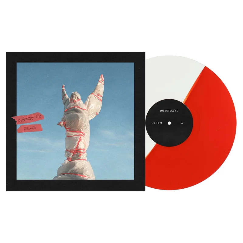 Downward (2) Deluxe - Half White/Half Red LP