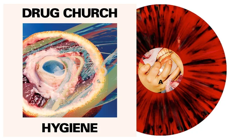 DRUG CHURCH 'HYGIENE' LIMITED EDITION BLOOD RED WITH BLACK SPLATTER LP  ONLY 300 MADE