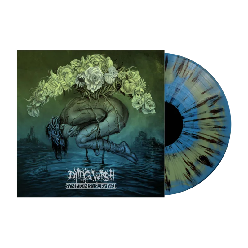 Dying Wish - 'Symptoms Of Survival' Blue Green Swirl w/ Black Splatter Vinyl