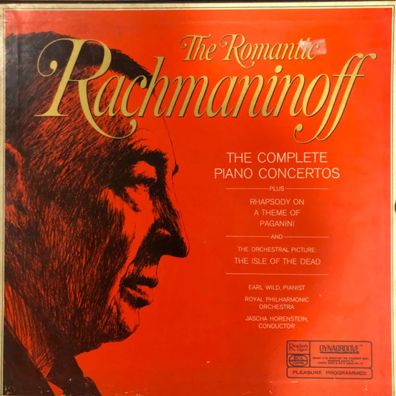 Earl Wild, Royal Philharmonic Orchestra, Jascha Horenstein - The Romantic Rachmaninoff: The Complete Piano Concertos (4xLP, Mono + Box, Sli) (Very Good Plus (VG+))