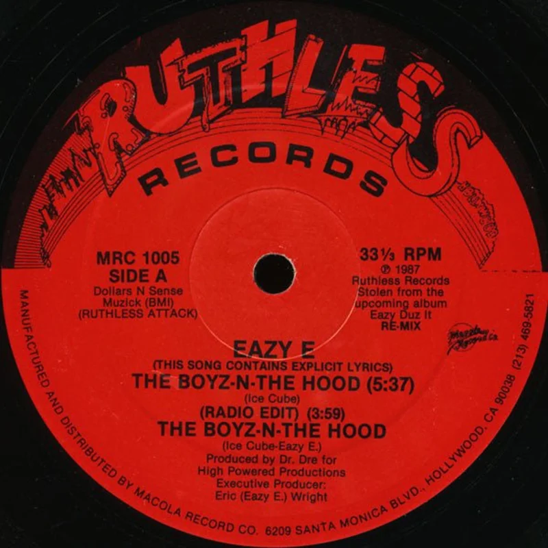 Eazy E - The Boyz-N-The Hood