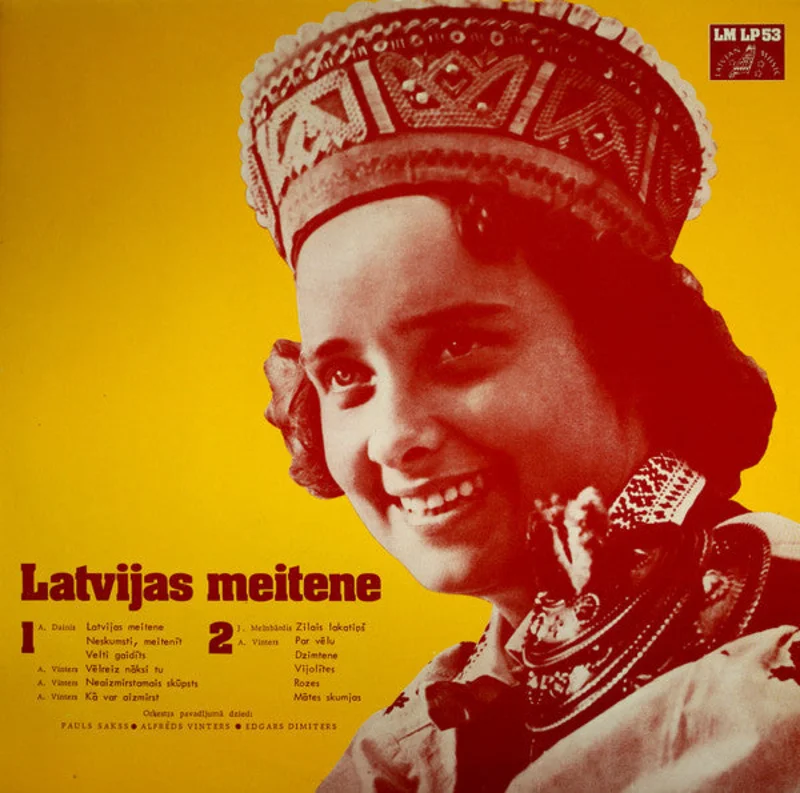 Edgars Dimiters, Alfrds Vinters, Pauls Sakss - Latvijas Meitene (LP, Comp) (Very Good Plus (VG+))