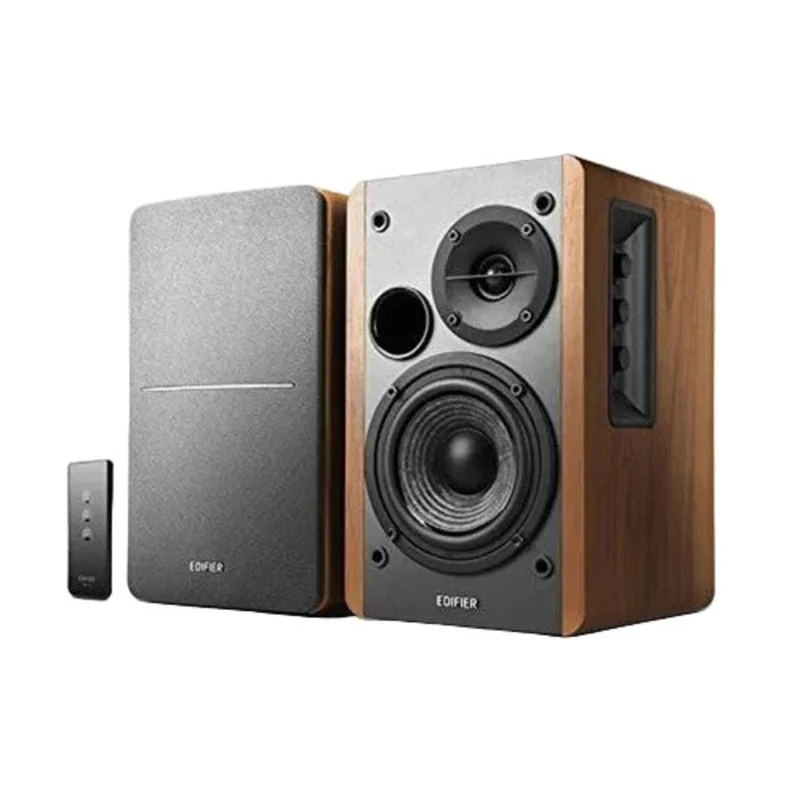Edifier R1280T Powered Bookshelf Speakers - 42 Watts (Wood Finish)